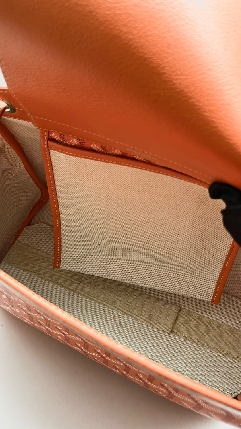 Preowned. Goyard Routte Suple Canvas Orange PHW. SAR120220|9227