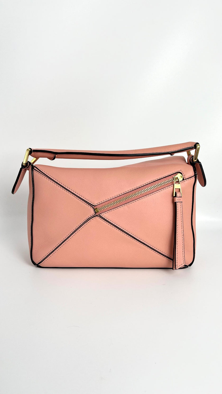 Preowned. Loewe Puzzle Bag Peach|4605