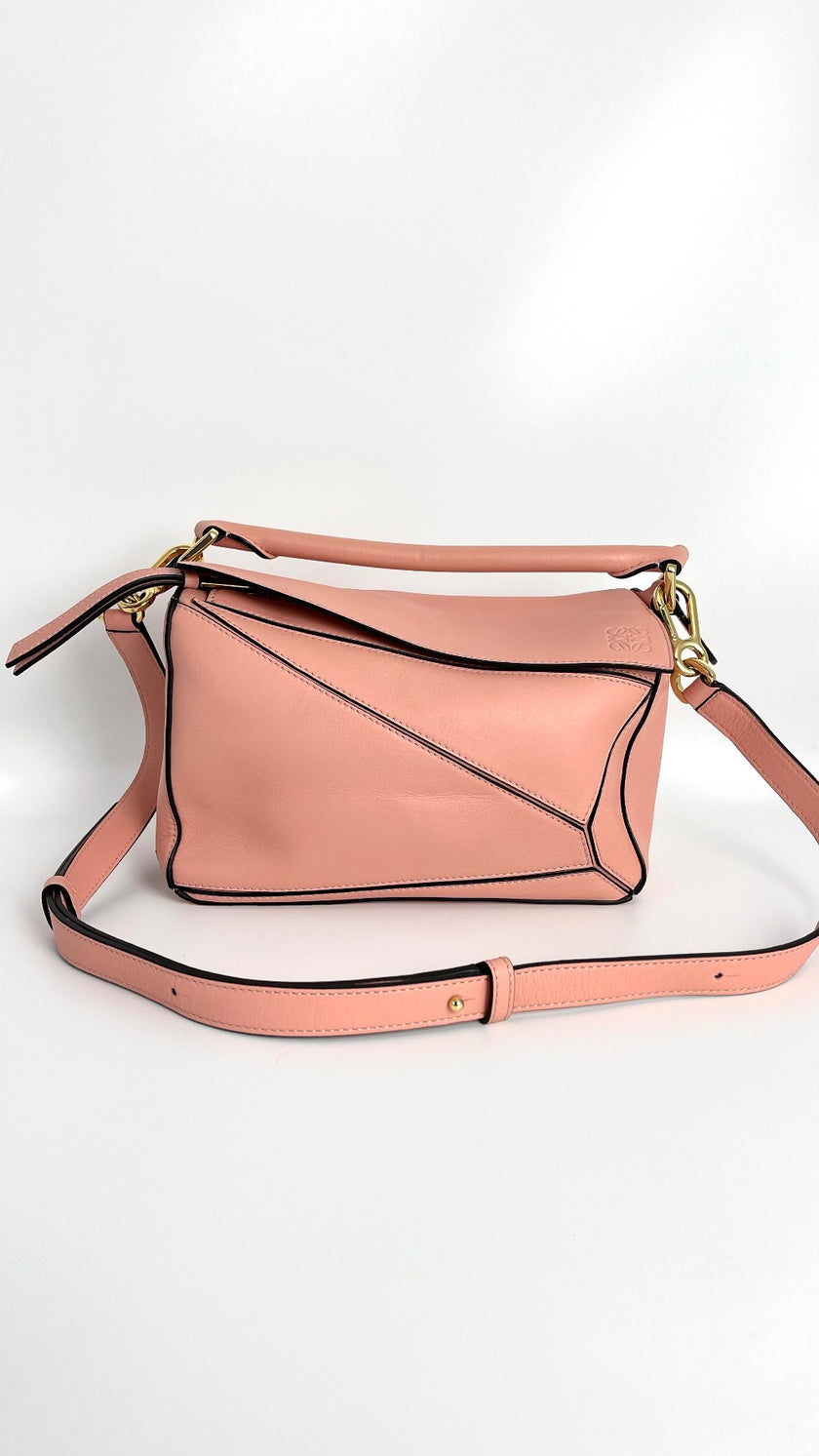 Preowned. Loewe Puzzle Bag Peach|4604