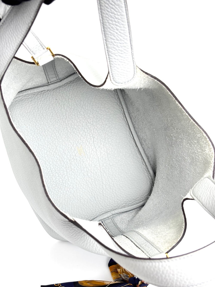 [SALE] Like New. Hermes Picotin 22 Blue Perle. UOT004MW|3770