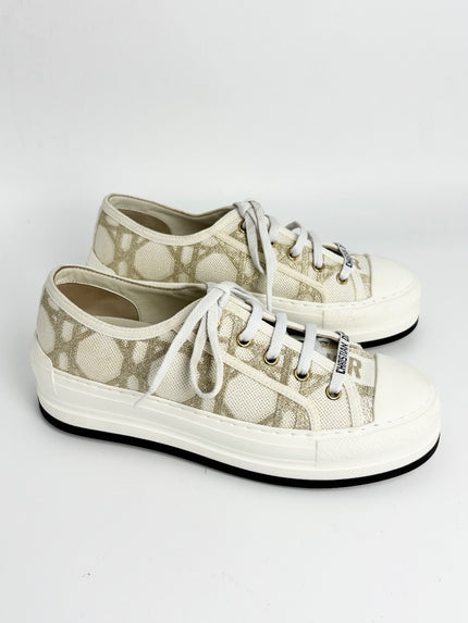 Unused. Dior Sneakers White/Gold. 37.5|12170