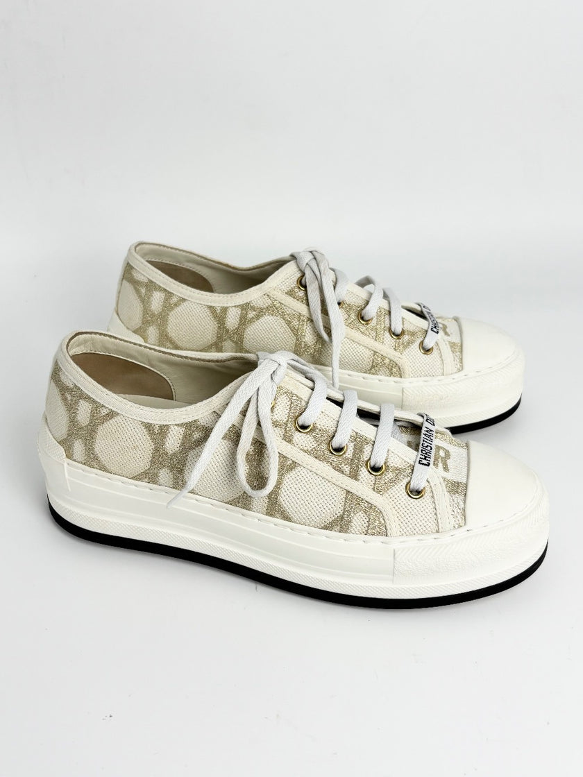 Unused. Dior Sneakers White/Gold. 37.5|12170