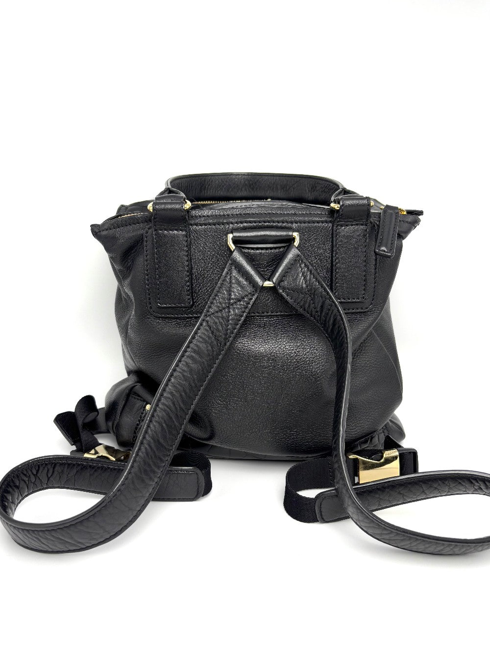 Preowned. Givenchy Pandora Backpack Black Calf/Croc Embossed. EFE0186|8181
