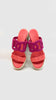 Brand New. Hermes Ithea 30 Pink Espadrille Wedge. 37|10536
