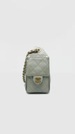 Like New. Chanel C25 Mini Light Green Caviar GHW. CK0UE6LE|16604