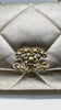 Preowned. Chanel 19 Flap Medium Gold Metallic Goatskin. 31166659|9885