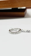 Brand New. Half-Eternity Diamond Ring 0.9Ct Total Carats 9 Diamonds US 6.5 HK 18K White Gold|10936