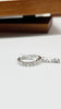 Brand New. Half-Eternity Diamond Ring 0.9Ct Total Carats 9 Diamonds US 6.5 HK 18K White Gold|10936