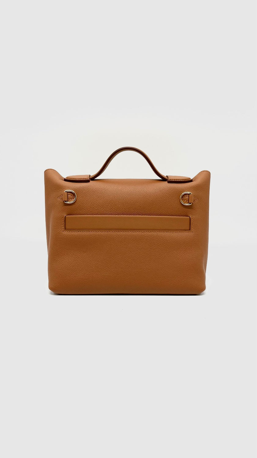 Brand New. Hermes 24/24 Mini Gold Evercolor GHW. KHA099SC|13053