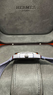 Unused. Hermes H08 Navy Blue Arabic Dial 42MM Blue Strap. S19744|11306