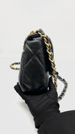 Brand New. Chanel C19 Flap Small Black Lambskin SHW/GHW. J7P5JPKG|10336