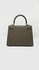 Brand New. Hermes Kelly 25 Etain Epsom Sellier PHW. UNS433AF|6503