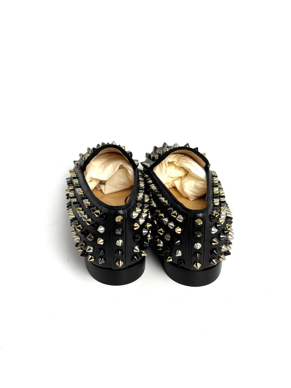 Brand New. Christian Louboutin Dandelion Spikes Loafers Black. 38|12934