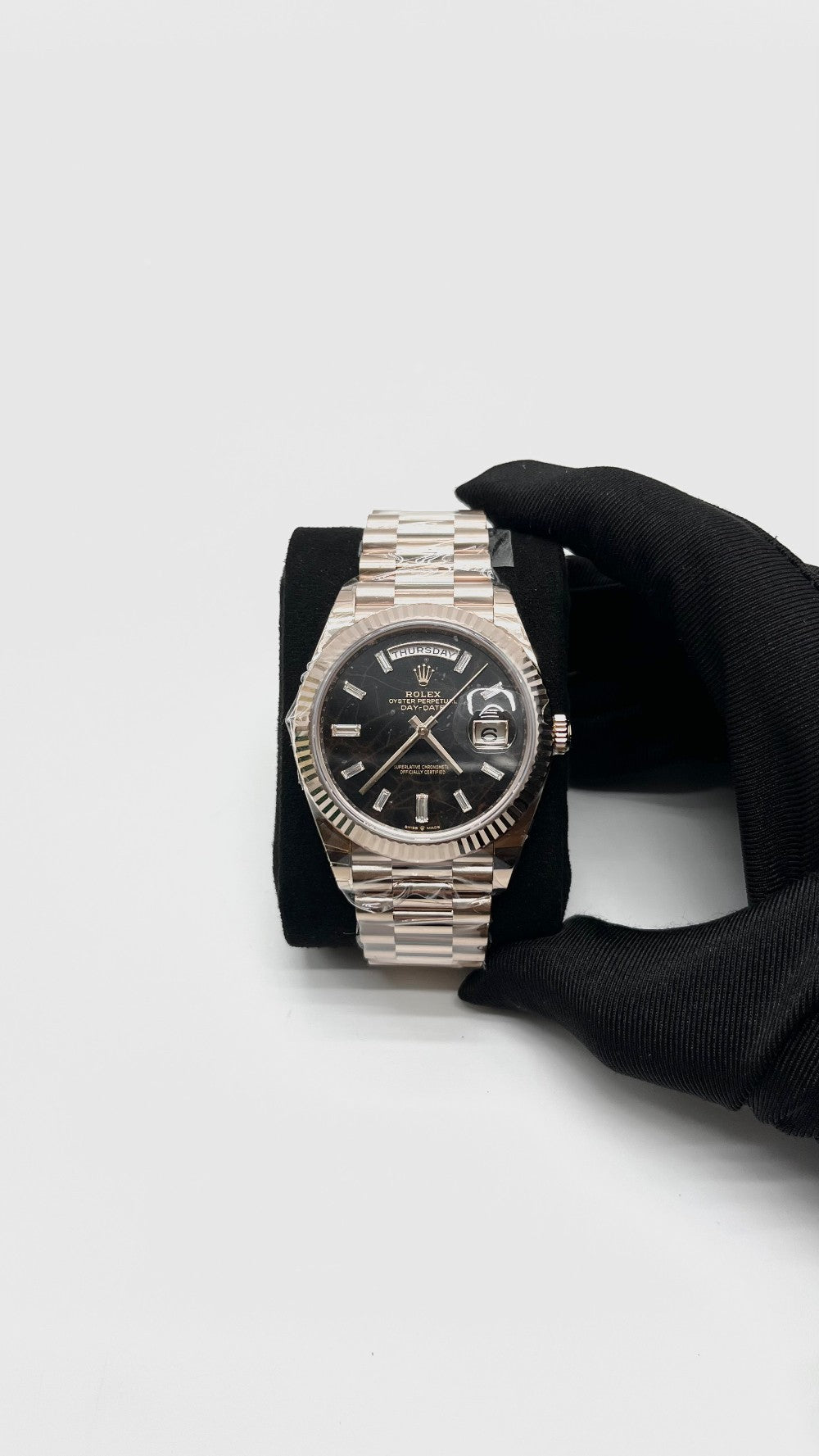 Brand New. Rolex Day-Date 40 Eisenkiesel Diamond Set Dial President Rosegold 40MM 2026|16828