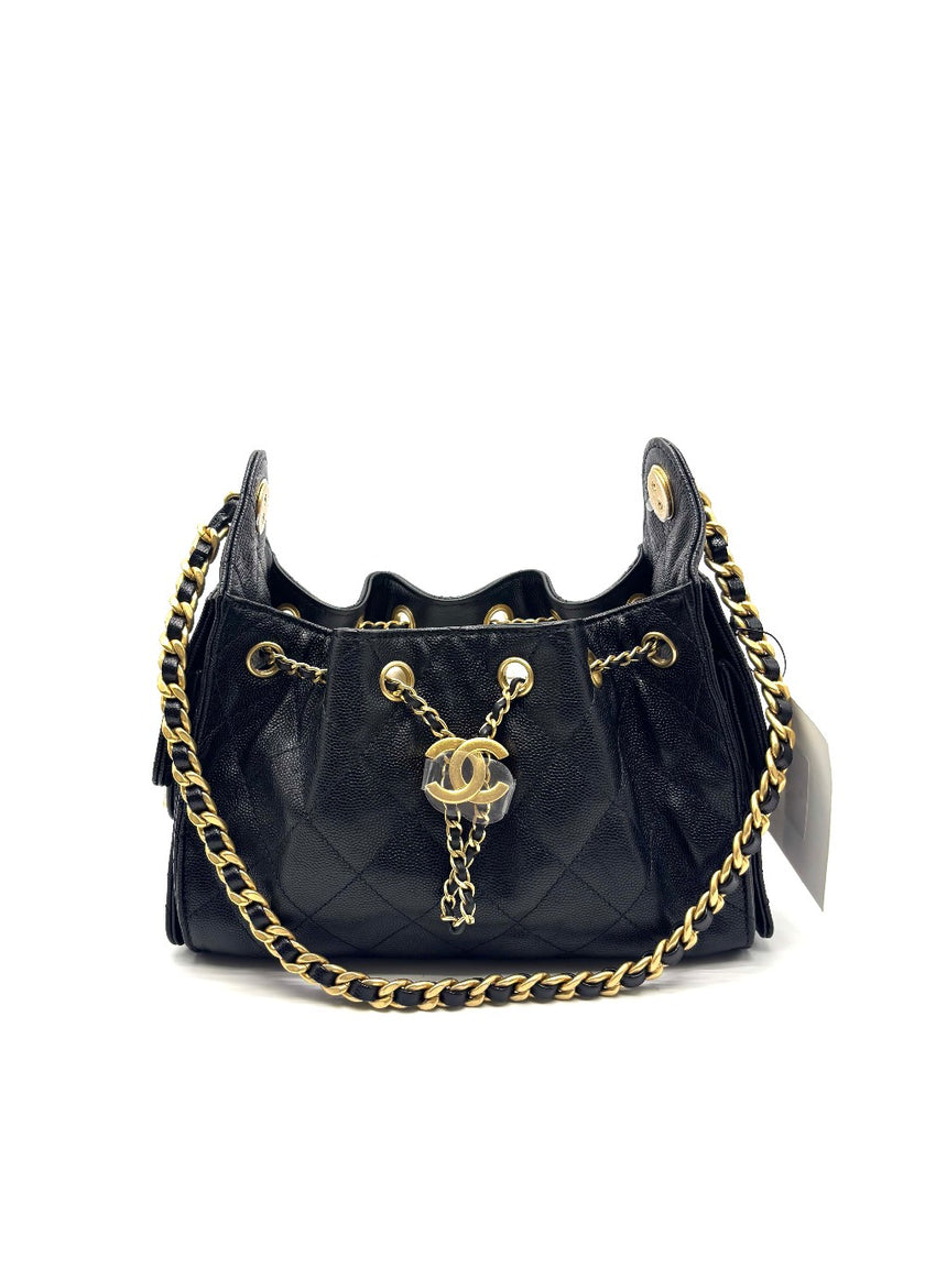 Brand New. Chanel C25 Mini Black Caviar GHW. TG5A7P29|17097