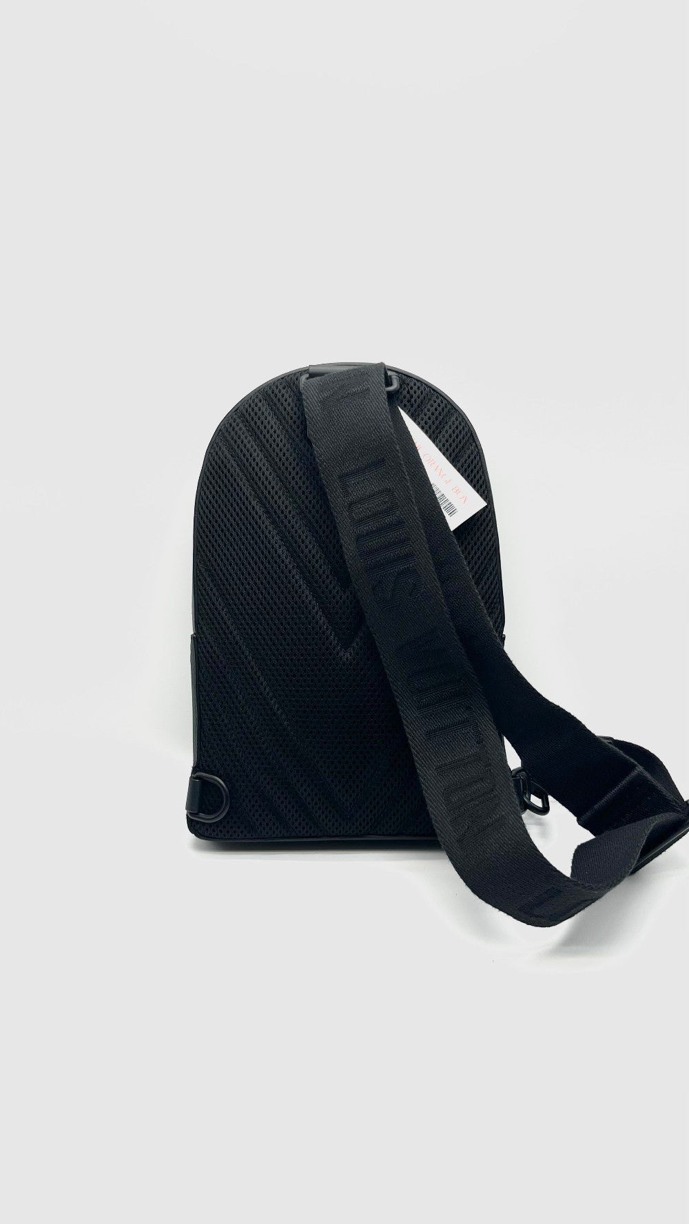Preowned. LV Pilot Sling Bag Black. Microchip|15526