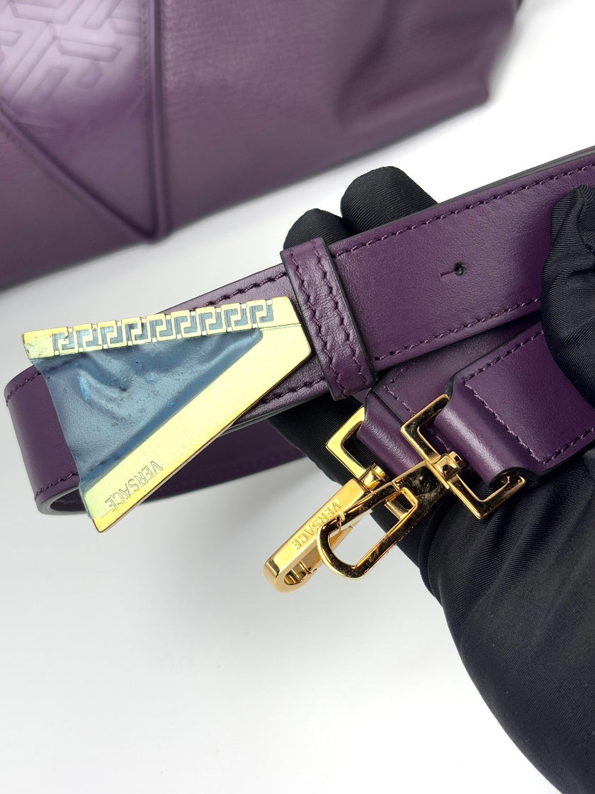 Preowned. Versace 2-way Tote Violet|6406