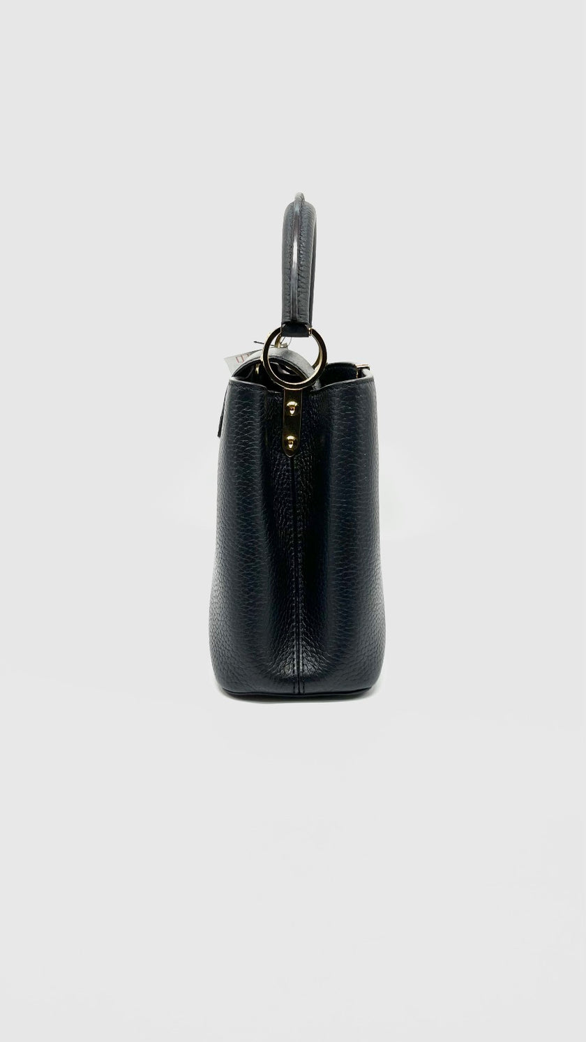 Preowned. LV Capucines BB Black GHW|12215
