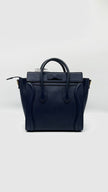 Preowned. Celine Nano Luggage Blue GHW|5059