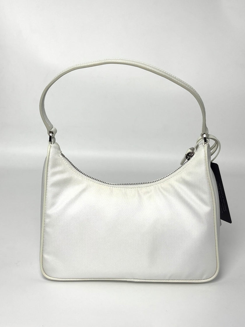 Brand New. Prada Re Edition Nylon Shoulder Bag White. 25|8109
