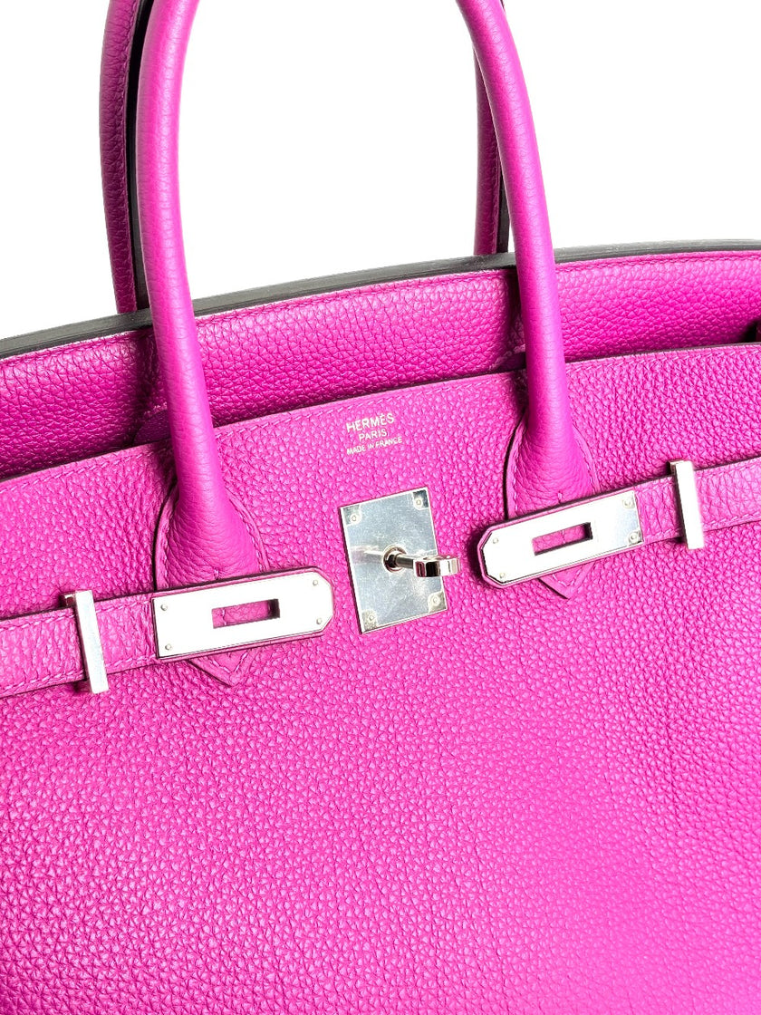 Preowned. Hermes Birkin 30 Magnolia. CCT366TF|3707