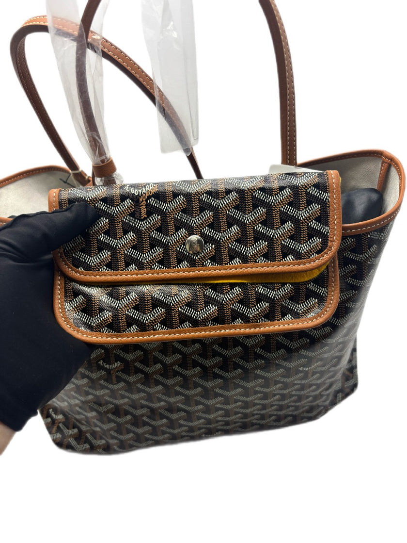 Brand New. Goyard St. Louis PM Black/Tan. ADM020225|17156