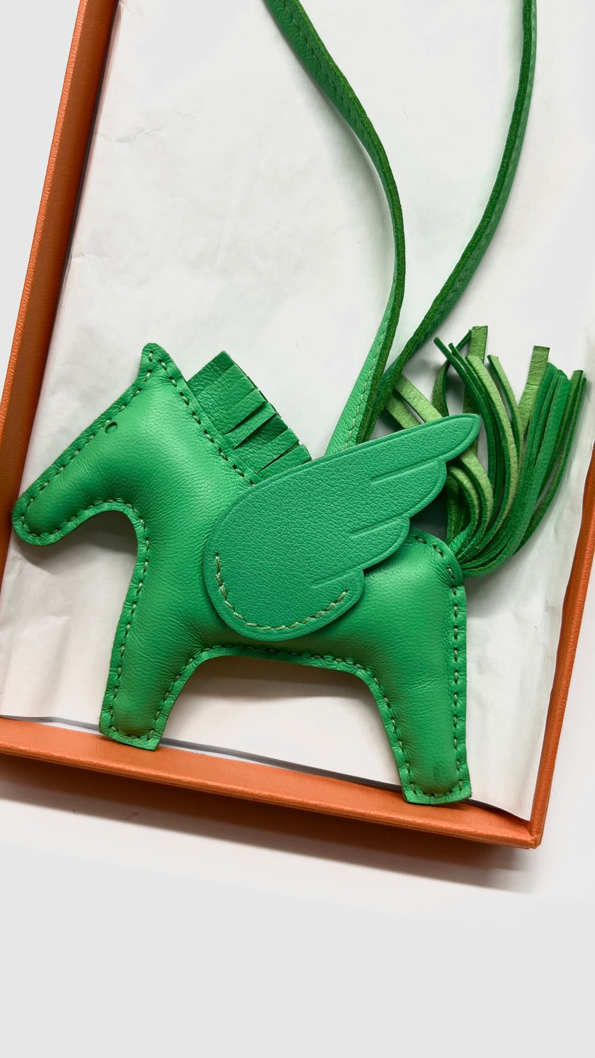 Brand New. Hermes Rodeo Pegase Green PM|7994