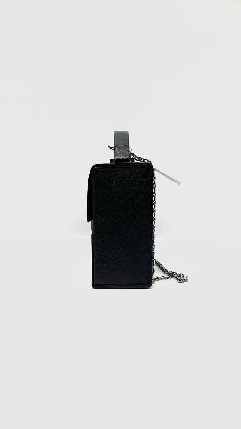 Preowned. Cinhetic Box 18 Chevre Black PHW. CSX007FS|11557