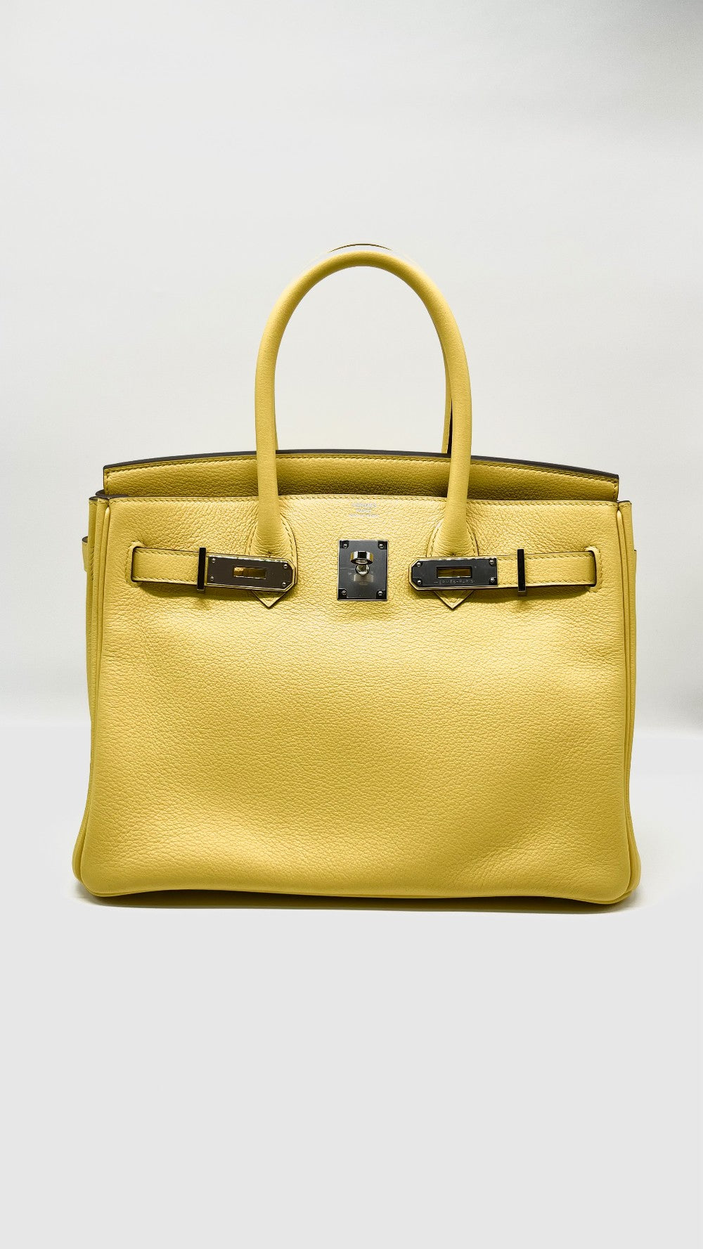 Preowned. Hermes Birkin 30 Jaune De Naples. DHA96KM|7698