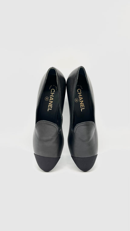 Brand New. Chanel Slip On Black. 36.5|9666