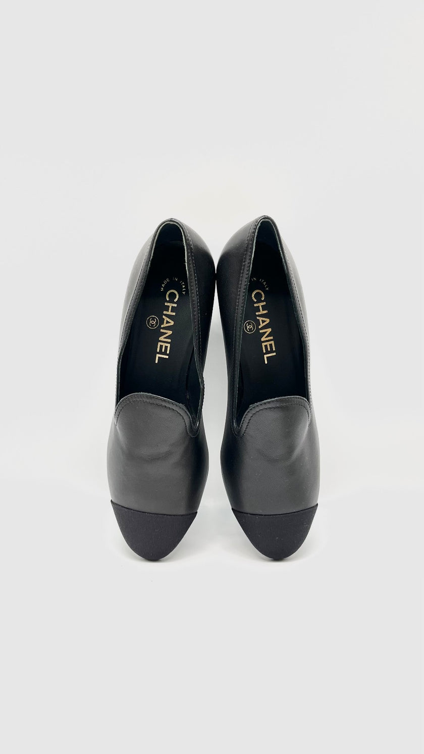 Brand New. Chanel Slip On Black. 36.5|9666