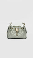 Like New. Chanel C25 Mini Light Green Caviar GHW. CK0UE6LE|16600