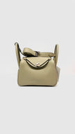 Like New. Hermes Mini Lindy Togo Beige Marfa. WMM24BV|9757