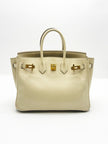 Preowned. Hermes Birkin 25 Craie Swift GHW. XCT914IZ|17811