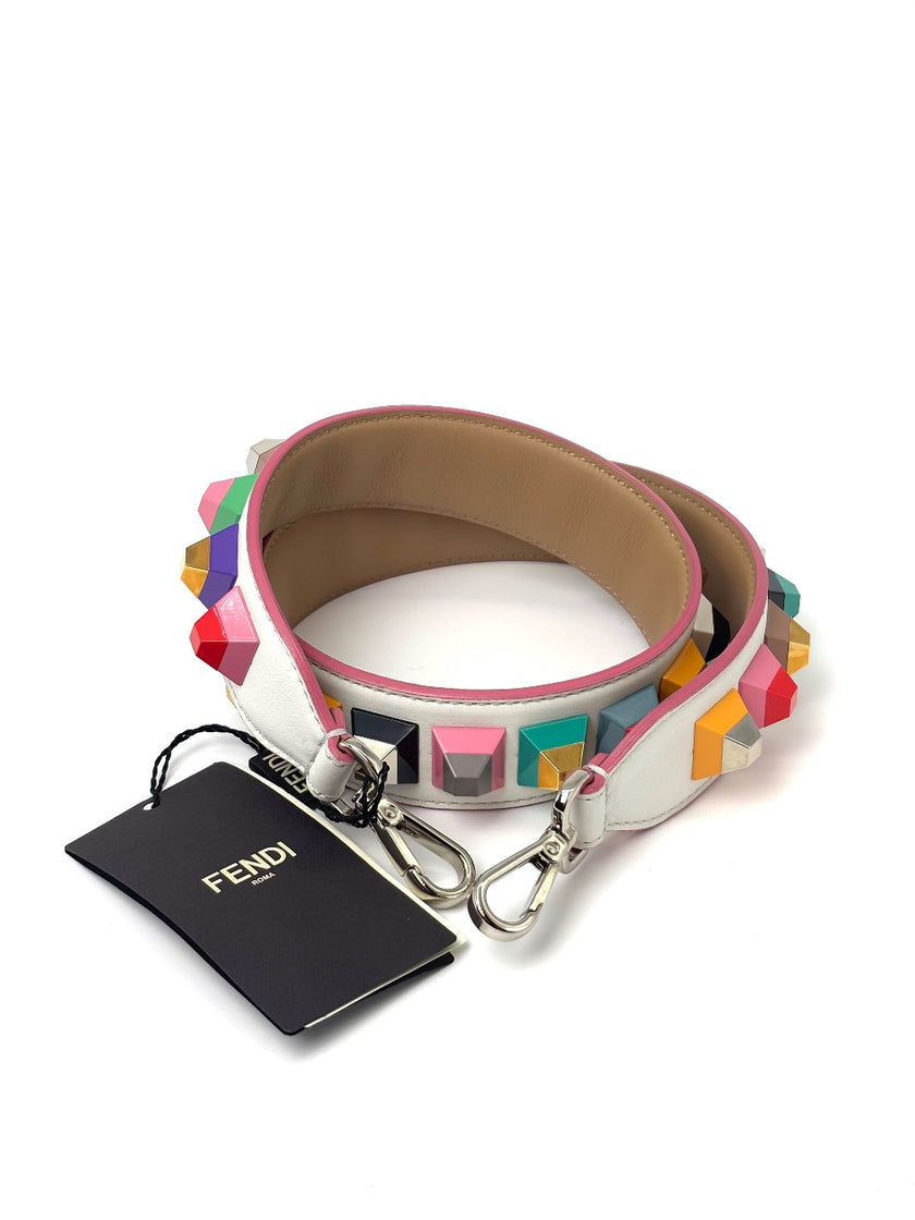 Brand New. Fendi Strap White Multicolored|6771