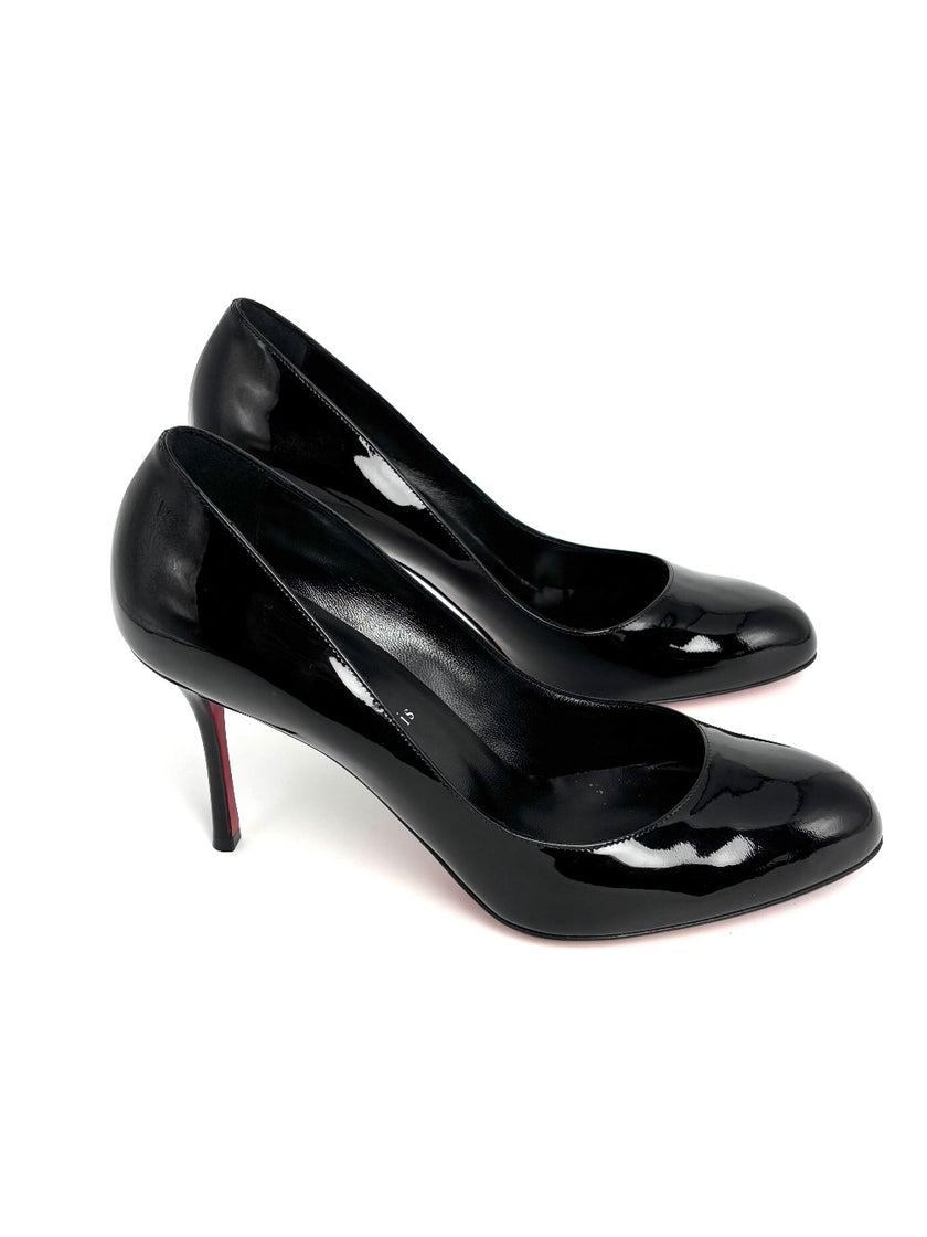 Brand New. Louboutin Pumps Patent Black. 40|8377