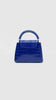 Preowned. Mini LV Capucines Croc Blue|11406