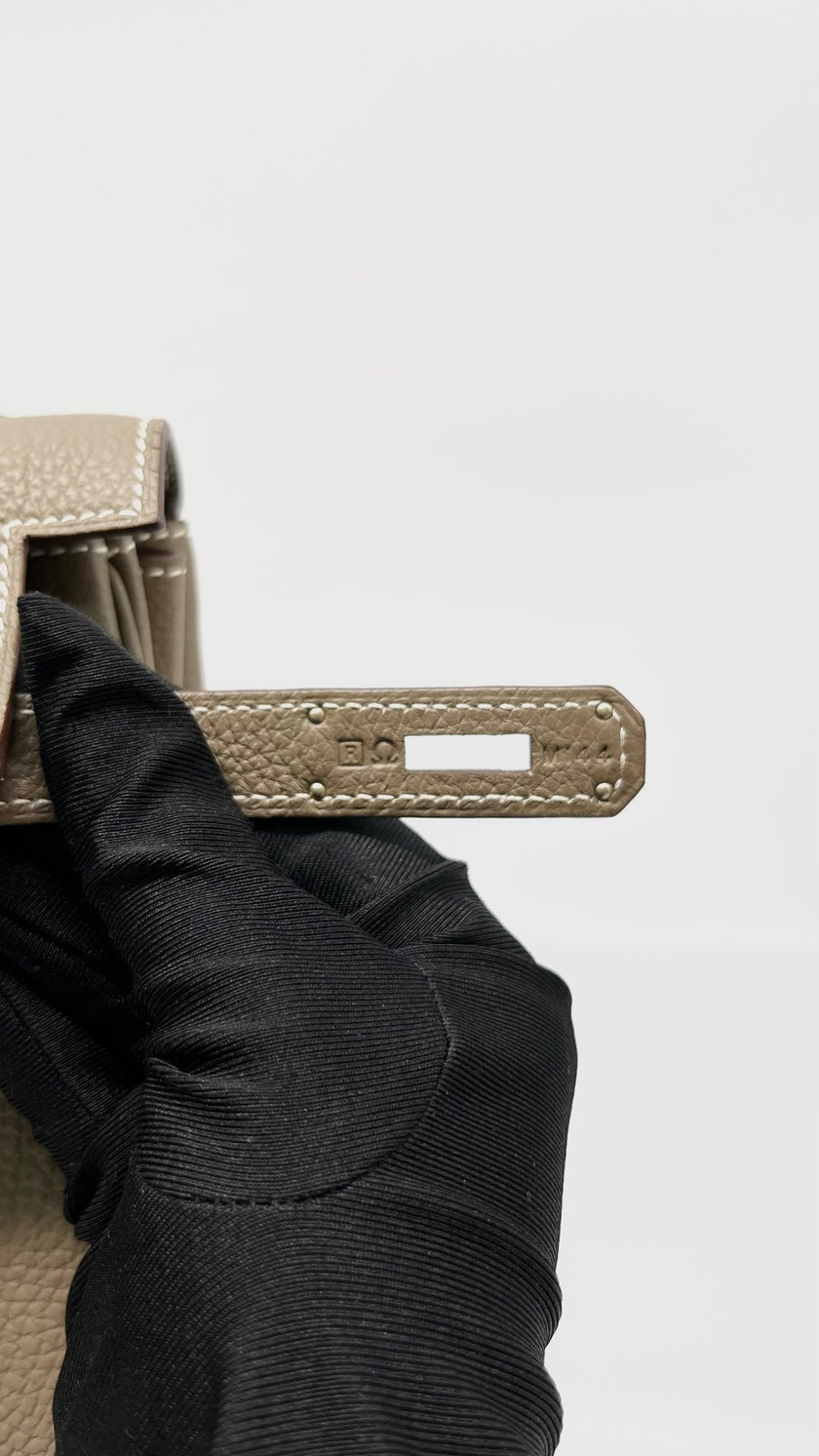 Preowned. Hermes Kelly 32 Etoupe Togo PHW. RM144|13074