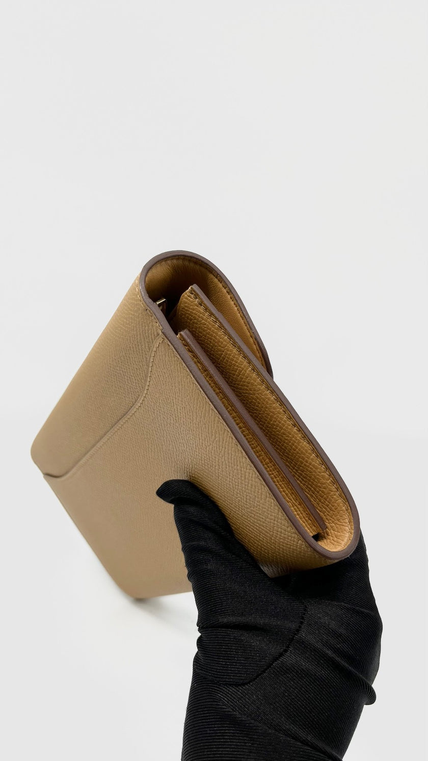 Brand New. Hermes Constance To Go Biscuit Epsom GHW. KTI006FL|13725