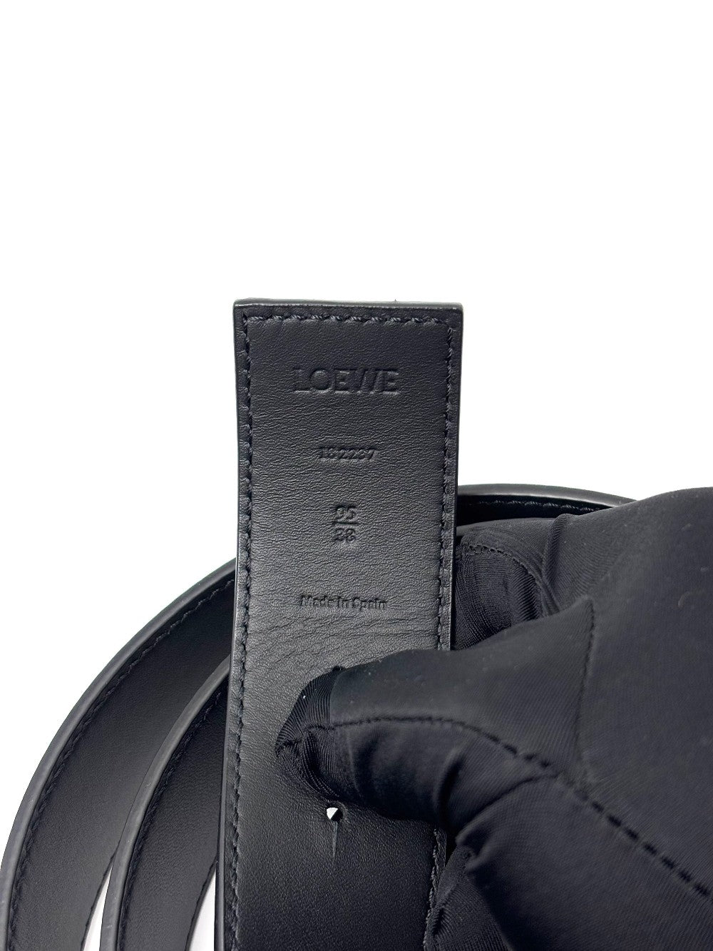 Brand New. Loewe Belt Gray/ Black PHW.95|6706