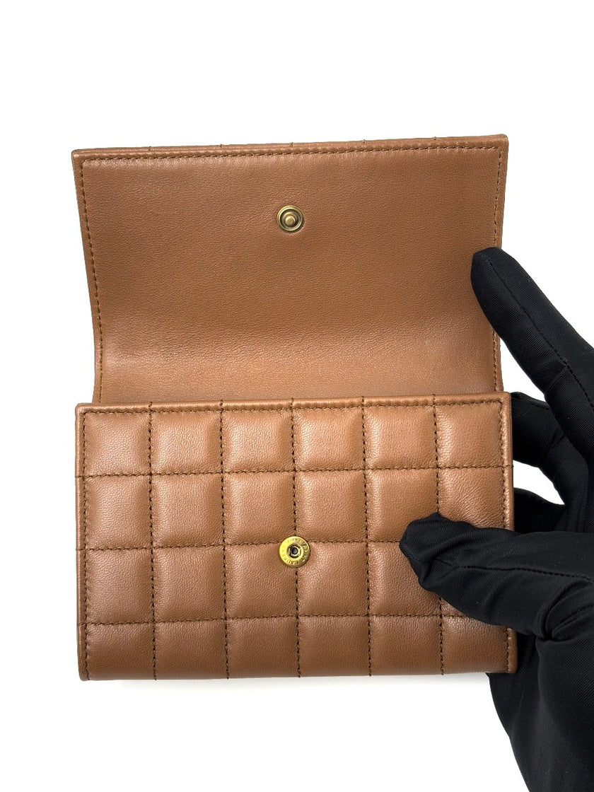 Brand New. YSL Bifold Wallet Brown|7157