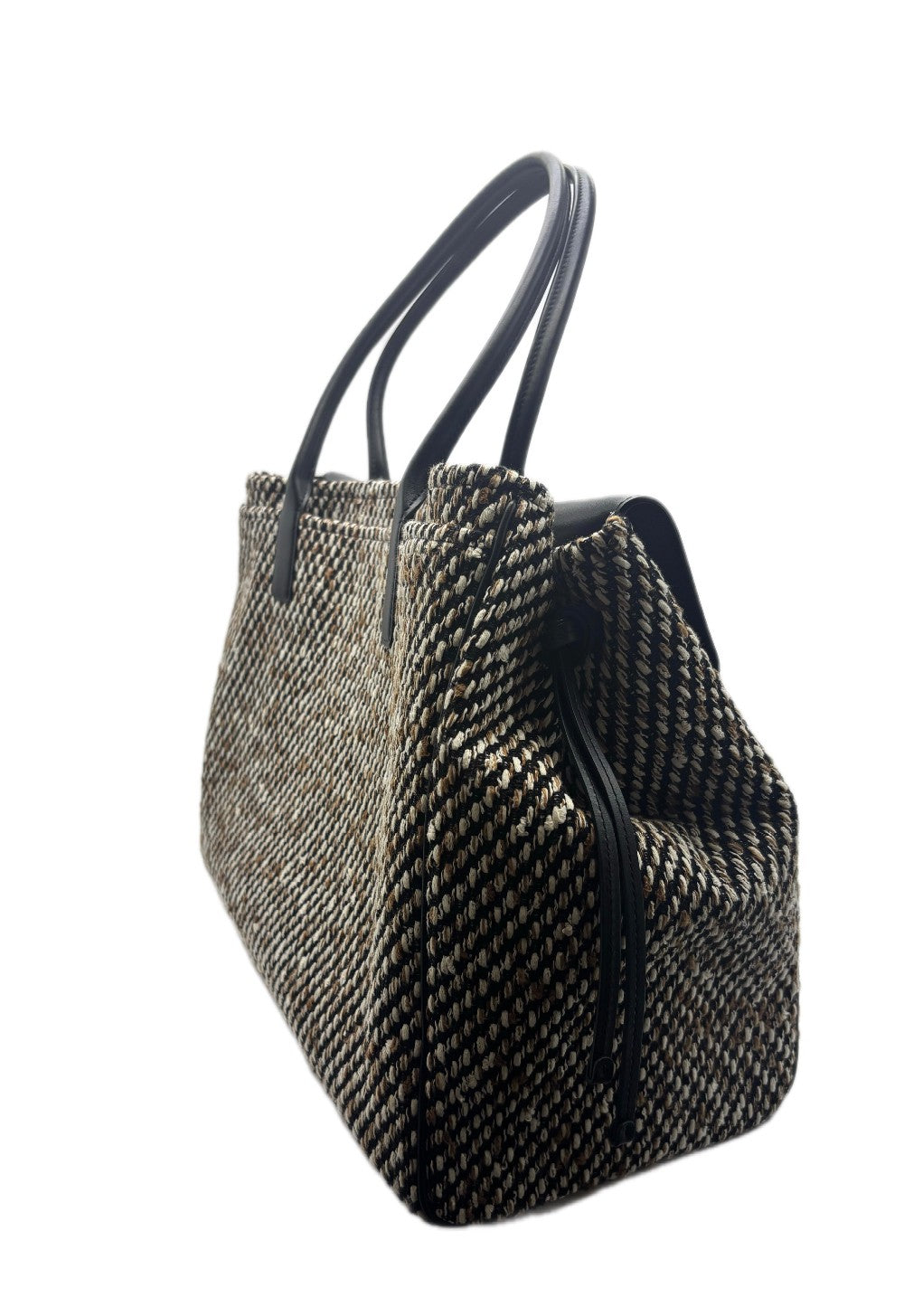 Brand New. Chanel XXL Urban Essential Shopping Tote Black Calfskin/Multi Tweed GHW. XAJLP0T8|17115