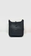 Preowned. Hermes Evelyne TPM Epsom Blue Nuit. AMM004BY|9765