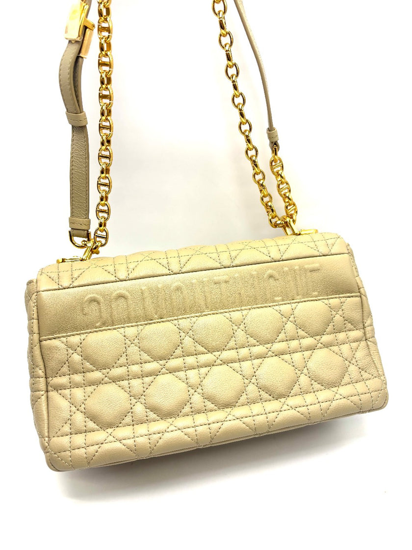 Like New. Dior Caro Medium in Corda Calfskin GHW.62MA0252|17889