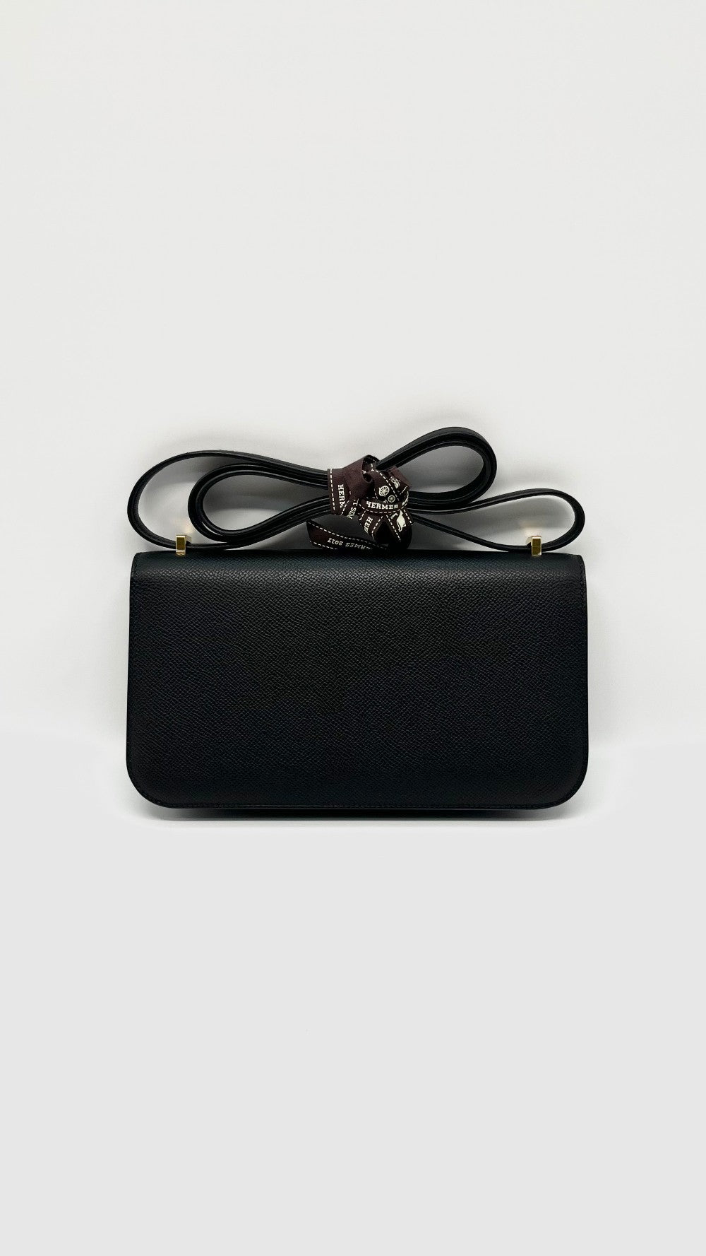 Preowned. Hermes Constance Elan Epsom Black GHW. KSA893WH|14987