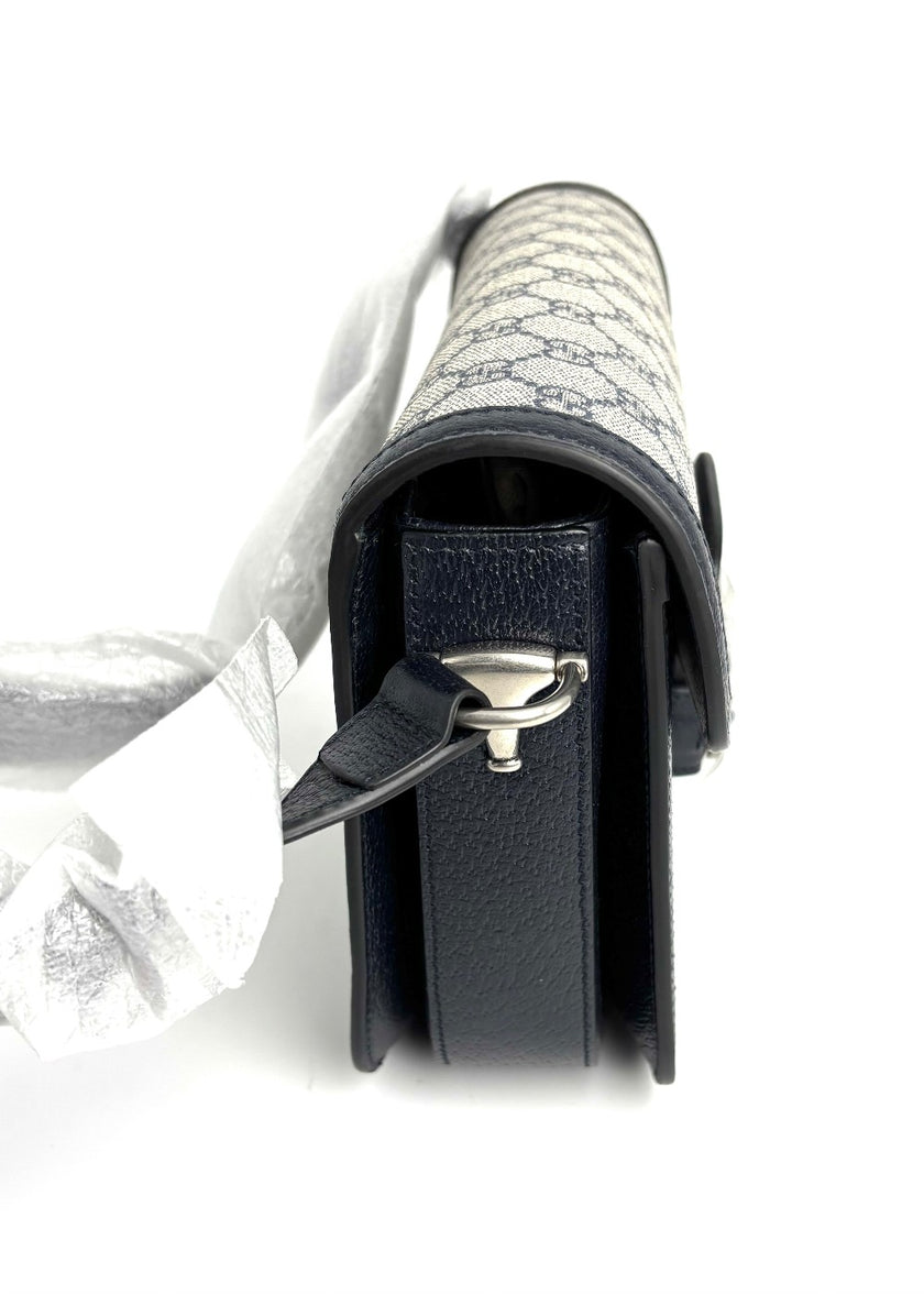 Brand New. Gucci Horsebit 1995 Small Shoulder Bag GG Supreme Canvas|12908