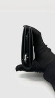 Preowned. Hermes Bearn Compact Wallet Black PHW. DNN002NY|9928