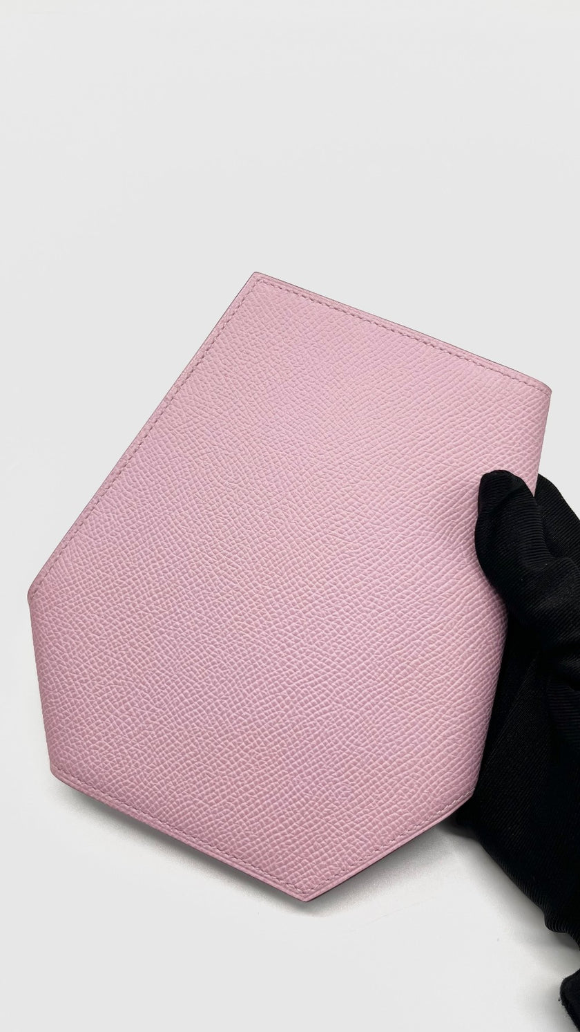 Brand New. Hermes Passport Holder Mauve|9983