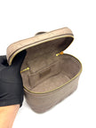 Preowned. Dior Diortravel Vanity Lambskin 45M Warm Taupe GHW. 23-BO-0221|17666