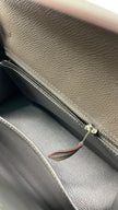 Brand New. Hermes Kelly 25 Etain Epsom Sellier PHW. UNS433AF|6507